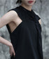 Gathered Round Neck Top